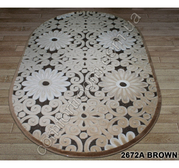 Ковер Hadise 2672a brown - Фото 1